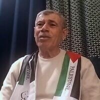 Le prisonnier palestinien libéré Mohammed al-Tous donnant une interview au média saoudien al-Arabiya, le 31 janvier 2025. (Crédit : Capture d'écran de Youtube)