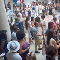 Des participants à la 40e Biennale de La Havane à La Havane, Cuba, en février 2025 (Avec l'aimable autorisation de Belu-Simion Fainaru)