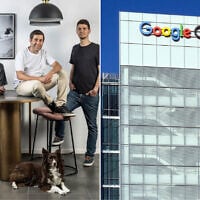 (À gauche) Les fondateurs de la cyber-licrone israélo-américaine Wiz (de gauche à droite) : Yinon Costica, vice-président chargé des produits, Assaf Rappaport, PDG, Ami Luttwak, directeur de la technologie, et Roy Reznik, vice-président chargé de la recherche et du développement. (Avishag Shaar-Yashuv) ; (À droite) Les bureaux de Google Cloud à Sunnyvale, Californie, le 8 juin 2023. (JHVEPhoto/iStock)