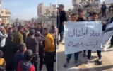 Manifestations contre la guerre et les Hamas à Beit Lahiya, dans le nord de la bande de Gaza, 25 mars 2025. (X; utilisé conformément à l’article 27a de la loi sur les droits d’auteur)