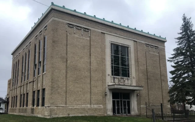 La synagogue historique Beth-El Zedeck à Indianapolis. (Crédit : Wikimedia Commons, CC BY-SA 4.0)