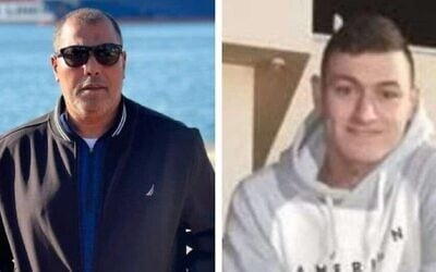 Hashem Natur, 63 ans (à gauche) et Iham Nasser, 25 ans, qui ont été tués lors de fusillades distinctes le 28 février 2025. (Crédit : Autorisation)