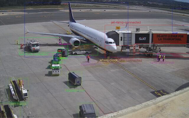 La start-up israélienne d'IA IntellAct a développé une plateforme d'analyse vidéo pour réduire les retards de départ des vols, diminuer les émissions de carbone et améliorer l'expérience des passagers. (Crédit : IntellAct) La start-up israélienne d'IA IntellAct a développé une plateforme d'analyse vidéo pour réduire les retards de départ des vols, diminuer les émissions de carbone et améliorer l'expérience des passagers. (Crédit : IntellAct)
