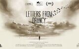 Affiche du film « Letters from Drancy », réalisé par Darren Emerson, sorti en 2023. (Crédit : East City Films)