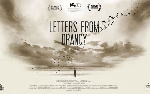 Affiche du film « Letters from Drancy », réalisé par Darren Emerson, sorti en 2023. (Crédit : East City Films)