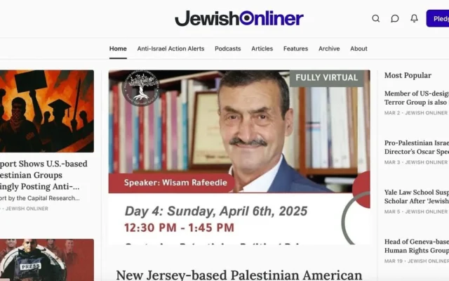 La page d'accueil de Jewish Onliner. (Capture d'écran via la JTA)