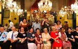 Des Juifs de la communauté des Paradesis venus du monde entier pour célébrer le 450ᵉ anniversaire de leur synagogue, à Cochin, en 2018. (Crédit : Shalva Weil)