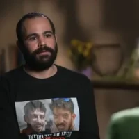 Yarden Bibas est interviewé dans l'émission 60 Minutes de CBS, le 30 mars 2025. (Crédit : CBS 60 Minutes)
