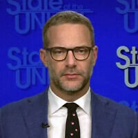 L'envoyé américain pour la libération des otages, Adam Boehler, lors d'une interview sur CNN, le 9 mars 2025. (Crédit : Capture d'écran CNN)