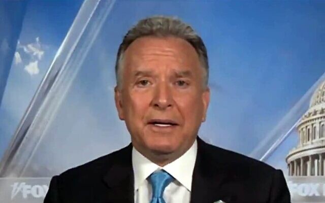 Steve Witkoff, envoyé spécial des États-Unis au Moyen-Orient, sur Fox News, 23 mars 2025. (Crédit : Capture d'écran/Fox News) Steve Witkoff, envoyé spécial des États-Unis au Moyen-Orient, sur Fox News, 23 mars 2025. (Crédit : Capture d'écran/Fox News)