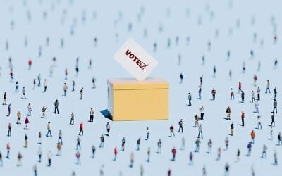 Les Juifs sionistes du monde entier peuvent voter lors des élections du Congrès sioniste mondial de 2025. (Crédit : Getty Images)