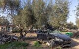 Destructions causées par les terroristes du Hamas dans le kibboutz Nirim le 7 octobre 2023, près de la frontière entre Israël et Gaza, dans le sud d'Israël, vues le 21 janvier 2024. (Crédit : Yossi Aloni/Flash90)