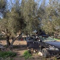 Destructions causées par les terroristes du Hamas dans le kibboutz Nirim le 7 octobre 2023, près de la frontière entre Israël et Gaza, dans le sud d'Israël, vues le 21 janvier 2024. (Crédit : Yossi Aloni/Flash90)
