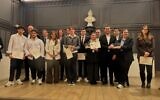Au concours d’éloquence réservé aux collégiens et lycéens de Provence, dans le but de lutter contre l’antisémitisme. (Crédit : Capture d'écran Facebook Crif Marseille)