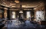 Les dégâts causés par un incendie dans la résidence du gouverneur démocrate de Pennsylvanie Josh Shapiro alors que le gouverneur et sa famille dormaient à l'intérieur, à Harrisburg, en Pennsylvanie, le 13 avril 2025. (Crédit : Commonwealth Media Services via AP)