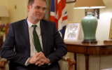 Le ministre des Affaires étrangères britanniques, Hamish Falconer. (Capture d'écran/YouTube)