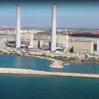 La centrale électrique d’Eshkol, la plus grande centrale au gaz naturel d’Israël, près du port d’Ashdod. (Autorisation)