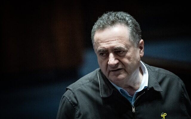 Le ministre de la Défense, Israel Katz, dans la salle plénière de la Knesset, à Jérusalem, le 26 mars 2025. (Crédit : Yonatan Sindel/Flash90) Le ministre de la Défense, Israel Katz, dans la salle plénière de la Knesset, à Jérusalem, le 26 mars 2025. (Crédit : Yonatan Sindel/Flash90)