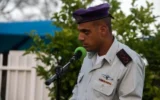 Le commandant de la brigade nord de la division de Gaza, le colonel Haim Cohen, lors de la passation de pouvoir, le 16 avril 2023. (Armée israélienne)