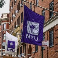 L'Université de New York, à Greenwich Village, dans l'État de New York, le 7 juillet 2024. (Crédit : Beata Zawrzel/NurPhoto via Getty Images)