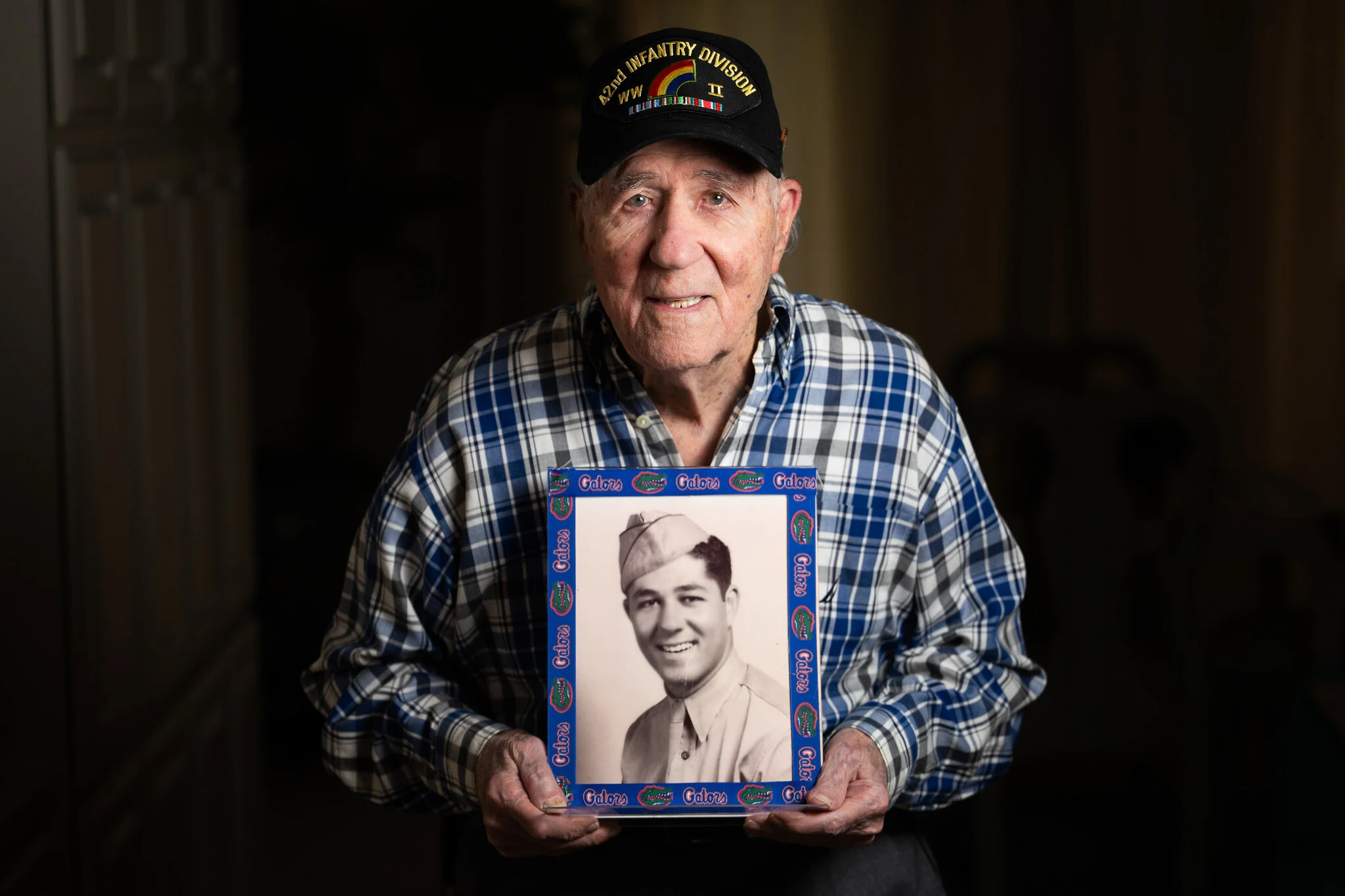 Hilbert Margol, 101 ans et vétéran de la Seconde Guerre mondiale, a servi dans la 42e division d'infanterie de l'armée américaine qui a libéré Dachau. (Benjamin Mack-Jackson) Hilbert Margol, 101 ans et vétéran de la Seconde Guerre mondiale, a servi dans la 42e division d'infanterie de l'armée américaine qui a libéré Dachau. (Benjamin Mack-Jackson)