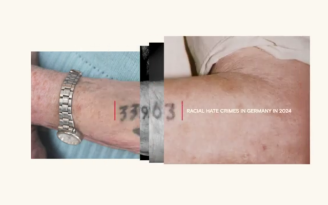 Extrait d'une campagne de sensibilisation sur l'antisémitisme, produite par Dentsu Creative Iberia et mise en ligne le 11 avril 2025. (Capture d'écran Youtube / Dentsu Creative / utilisée conformément à l'article 27a de la loi sur le droit d'auteur)