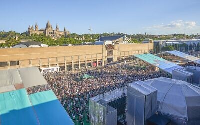 Photo de la scène du festival de musique électronique Sonar, à Barcelone, en Espagne, le 16 juin 2016. (Crédit : photo de Javier Tles / Nachetere / CC BY-SA 4.0)