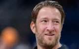 Dave Portnoy, fondateur et PDG de Barstool Sports, avant le match entre les Loyola Ramblers (Illinois) et les Florida Atlantic Owls lors du Barstool Sports Invitational à la Wintrust Arena, à Chicago, dans l'Illinois, le 8 novembre 2023. (Crédit : Michael Hickey/Getty Images/AFP)