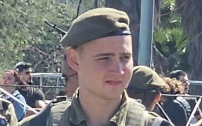 Le sergent-chef Danilo Mocanu. (Armée israélienne)