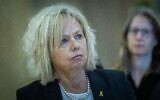 La procureure générale Gali Baharav-Miara assistant à une réunion de la commission de la Constitution, du Droit et de la Justice de la Knesset, le 27 avril 2025. (Crédit : Yonatan Sindel/Flash90)