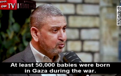 Sami Abu Zuhri, haut-responsable du Hamas, donne une interview à la chaîne de télévision libyenne Al-Tanasuh TV, traduite par MEMRI, le 30 mars 2025. (Capture d'écran MEMRI / utilisée conformément à l'article 27a de la loi sur le droit d'auteur)