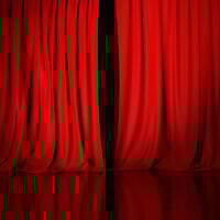 Illustration: rideau de théâtre. (Crédit : bilalulker via iStock)