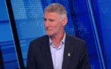 Le chef du parti démocrate Yair Golan préside une réunion de faction à la Knesset à Jérusalem, le 19 mai 2025. (Crédit : Oren Ben Hakoon/Flash90)