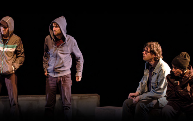 La pièce de théâtre « Le village de l'Allemand ». (Crédit : compagnie Les Asphodèles du Colibri)