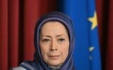 Maryam Rajavi, dirigeante du groupe des Moudjahidine du peuple iranien (MEK), à Rome, le 12 juillet 2023. (Crédit : Alberto PIZZOLI / AFP)