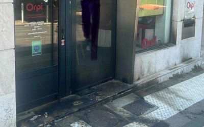 L’agence Orpi incendiée à Marseille, le 28 juin 2025. (Crédit : Sylvain Souvestre / X.com)