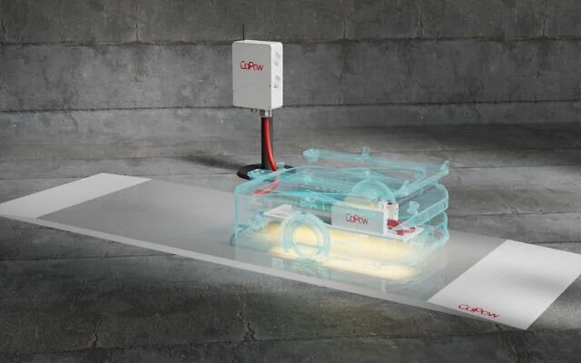 La plateforme d'alimentation sans fil et en mouvement de la start-up israélienne CaPow permet d'exploiter des flottes robotiques sans arrêt pour recharger les batteries. (Autorisation)
