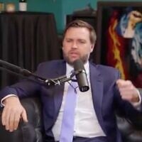 JD Vance s'exprimant dans le podcast « This Past Weekend w/ Theo Von » le 7 juin 2024. (Crédit : Capture d'écran/X)
