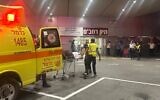 Des blessés arrivent au centre hospitalier Rambam à Haïfa tôt le matin du 15 juin 2025. (Autorisation)