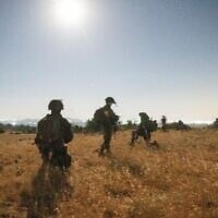 Des soldats de la brigade Alexandroni opérant dans le sud de la Syrie, sur une photo publiée le 29 juin 2025. (Crédit : Armée israélienne)
