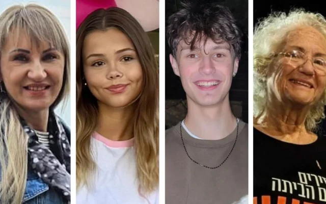 De gauche à droite : Michal Zacks, Noa Boguslavsky, Eitan Zacks et Naomi Shaanan, tués par un missile iranien le 24 jiin 2025. (Autorisations)