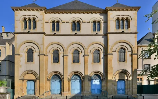 La synagogue de Metz. (Crédit : Consistoire israélite de la Moselle)