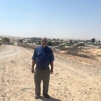 Attia Alasam, chef du Conseil régional des villages bédouins non reconnus, à Abu Talool, juin 2025. (Autorisation)