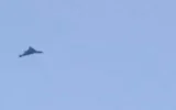Un drone iranien, vraisemblablement en direction d'Israël, aperçu au-dessus de l'Irak, le 13 juin 2025. (Crédit : Capture d'écran ; utilisée conformément à la clause 27a de la loi sur le droit d'auteur)