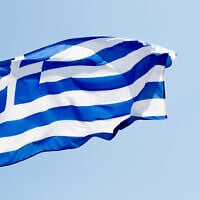 Le drapeau grec. (Crédit : iStock)