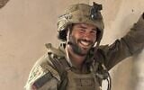 Le capitaine Tal Movshovitz. (Crédit : armée israélienne)