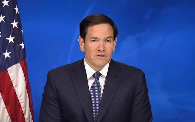 Le secrétaire d'État américain Marco Rubio dans un message vidéo publié le 28 mai 2025 (Capture d'écran) Le secrétaire d'État américain Marco Rubio dans un message vidéo publié le 28 mai 2025 (Capture d'écran)