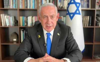 Le Premier ministre Benjamin Netanyahu s'exprime dans un message vidéo depuis son bureau, à Jérusalem, le 3 juin 2025. (Capture d'écran)