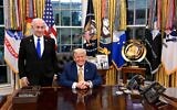 Le président américain Donald Trump et le Premier ministre Benjamin Netanyahu, dans le Bureau ovale, à la Maison Blanche, le 8 juillet 2025. (Crédit : Avi Ohayon/GPO)