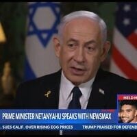 Le Premier ministre Benjamin Netanyahu s'adresse à Greta Van Susteren de Newsmax, le 11 juillet 2025 (Capture d'écran/Newsmax)
